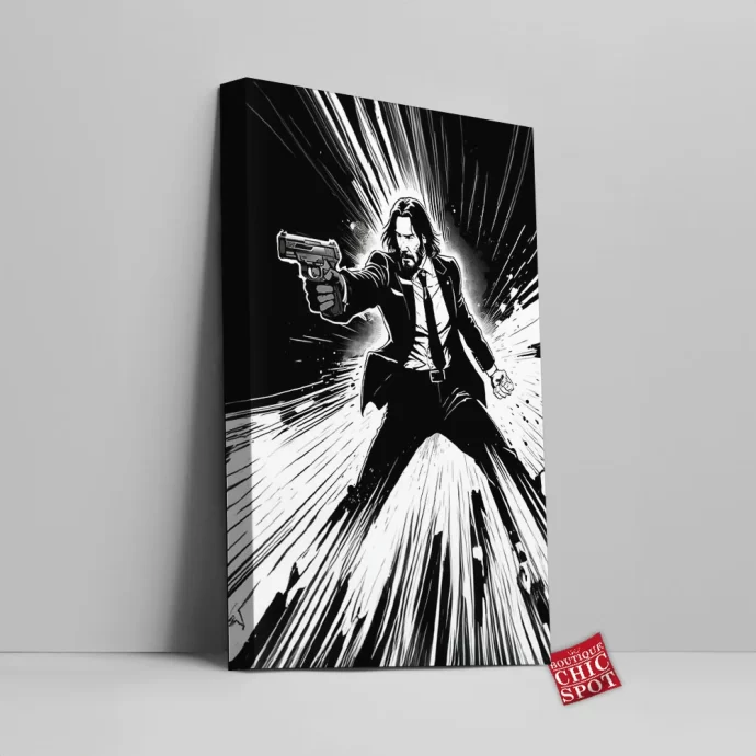 John Wick Canvas Wall Art