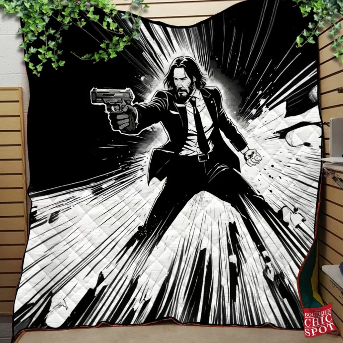 John Wick Quilt Blanket