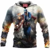 Captain America Fleece-Hoodie, Comic Fleece-Hoodie