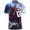 Comic Polo Shirt, Magneto Polo Shirt, X-men Polo Shirt