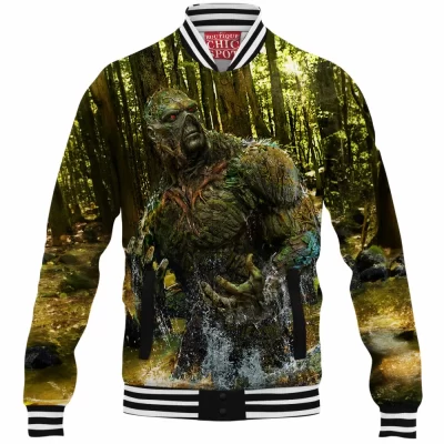 Comic Baseball-Jacket, Swamp Thing Baseball-Jacket