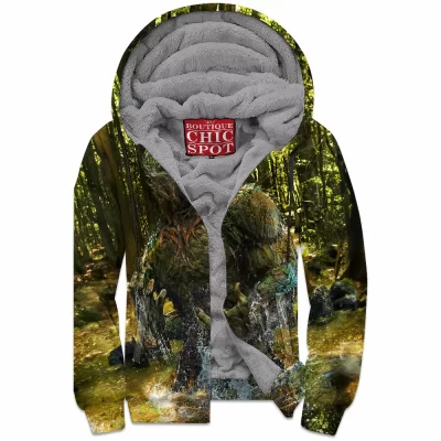 Comic Zip-Fleece-Hoodie, Swamp Thing Zip-Fleece-Hoodie