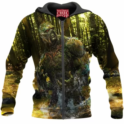 Comic Zip-Hoodie, Swamp Thing Zip-Hoodie
