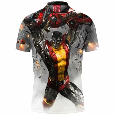 Colossus Polo Shirt, Comic Polo Shirt, X-men Polo Shirt
