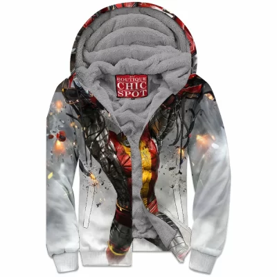 Colossus Zip-Fleece-Hoodie, Comic Zip-Fleece-Hoodie, X-men Zip-Fleece-Hoodie