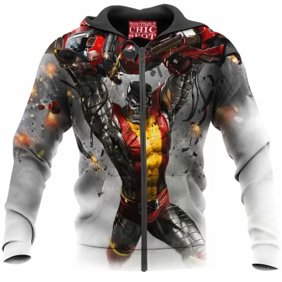 Colossus Zip-Hoodie, Comic Zip-Hoodie, X-men Zip-Hoodie
