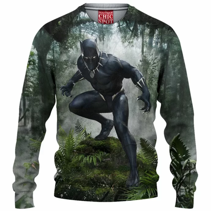 Black Panther Knitted Sweater