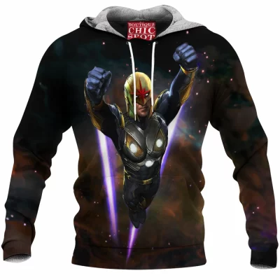Comic Fleece-Hoodie, Nova Fleece-Hoodie