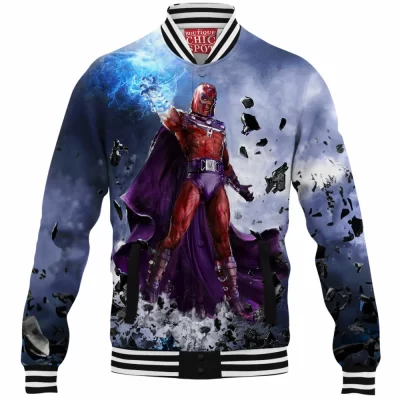 Comic Baseball-Jacket, Magneto Baseball-Jacket, X-men Baseball-Jacket