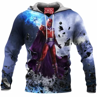 Comic Fleece-Hoodie, Magneto Fleece-Hoodie, X-men Fleece-Hoodie