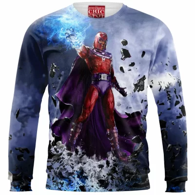Comic Zip Sweatshirt, X-men Zip Sweatshirt, Magneto Zip Sweatshirt