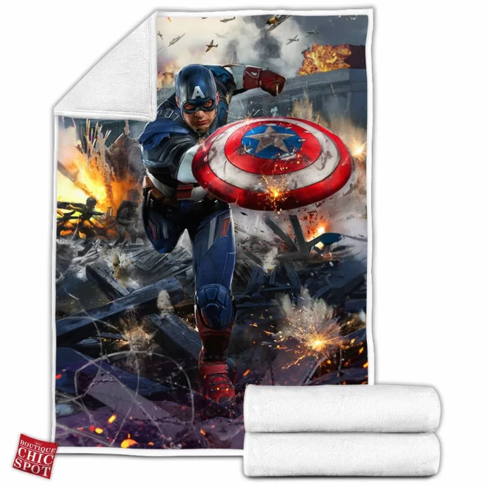 Captain America Fleece Blanket