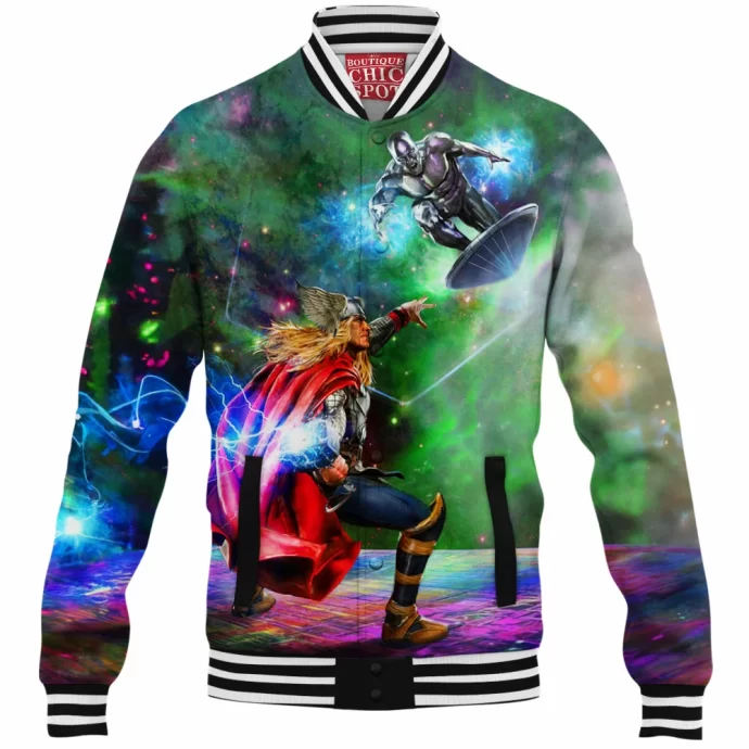 Thor Vs Surfer Baseball Jacket