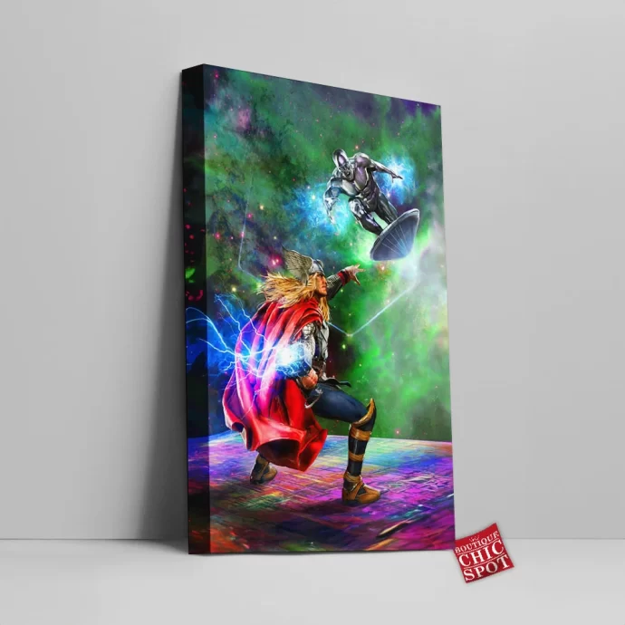 Thor Vs Surfer Canvas Wall Art