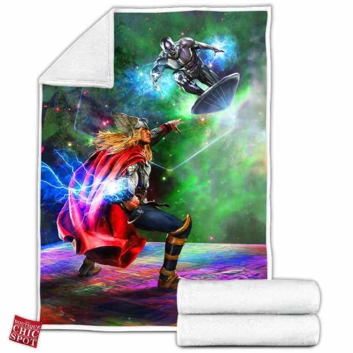 Thor Vs Surfer Fleece Blanket