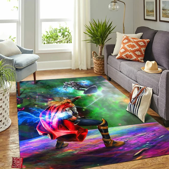 Thor Vs Surfer Rectangle Rug