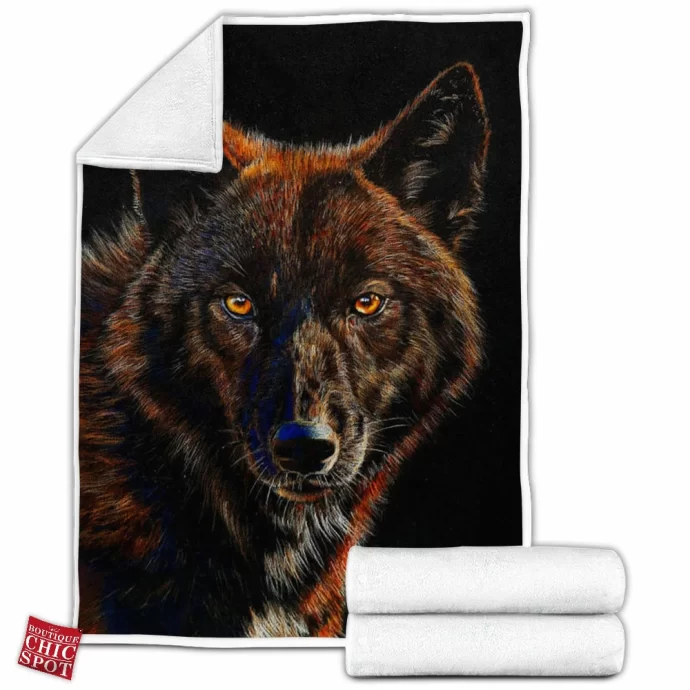 Wolf Fleece Blanket