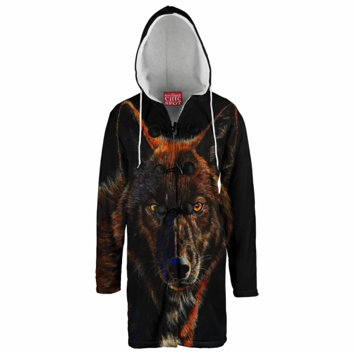 Wolf Hooded Cloak Coat