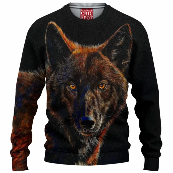 Wolf Knitted Sweater