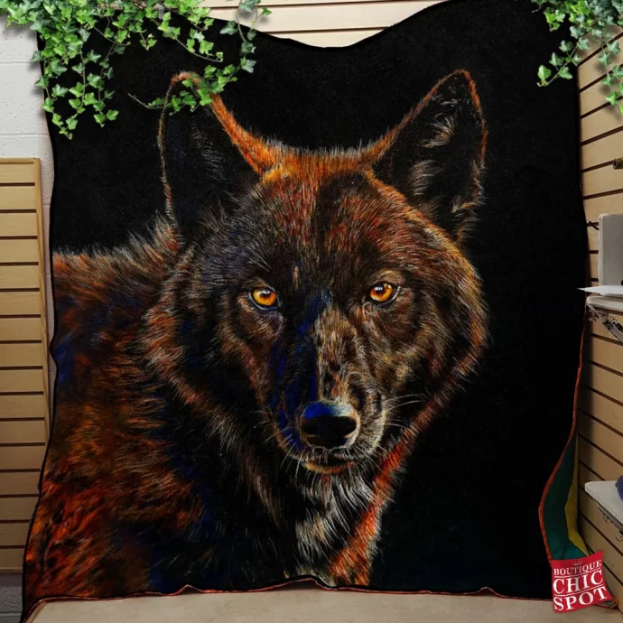 Wolf Quilt Blanket