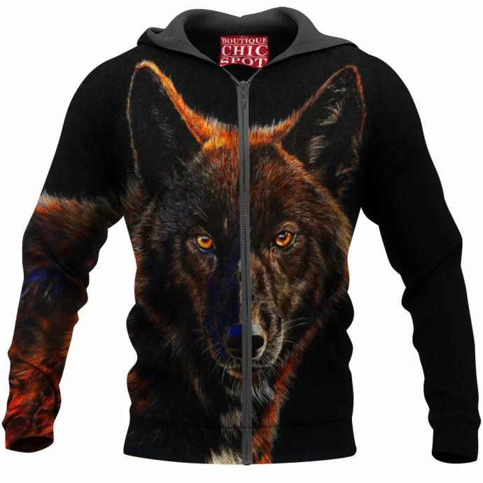 Wolf Zip Hoodie