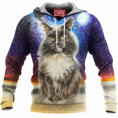 Cat Fleece-Hoodie