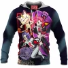 Anime Fleece-Hoodie, Pokemon Team Rocket Fleece-Hoodie