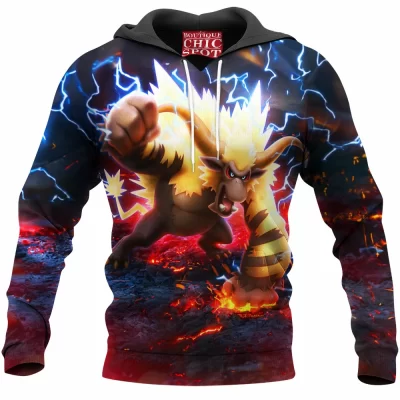 Anime Hoodie, Pokemon Hoodie, Game Hoodie, Monster Hunter Hoodie