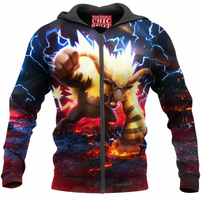 Anime Zip-Hoodie, Pokemon Zip-Hoodie, Game Zip-Hoodie, Monster Hunter Zip-Hoodie