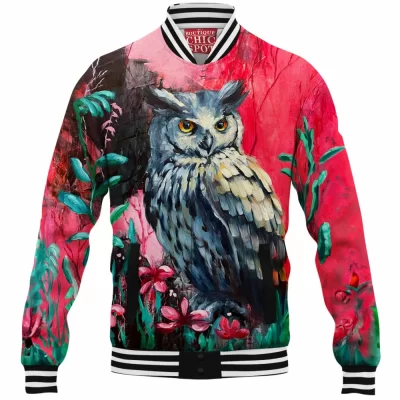 Owl Baseball-Jacket