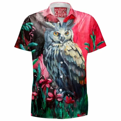 Owl Hawaiian-Shirt