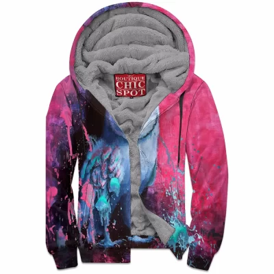 Owl Zip-Fleece-Hoodie