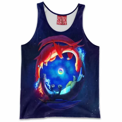 Anime Tank-Top, Mega Charizard Tank-Top, Pokemon Tank-Top