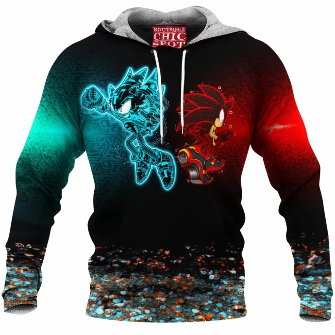 Cyber Sonic Fleece Hoodie