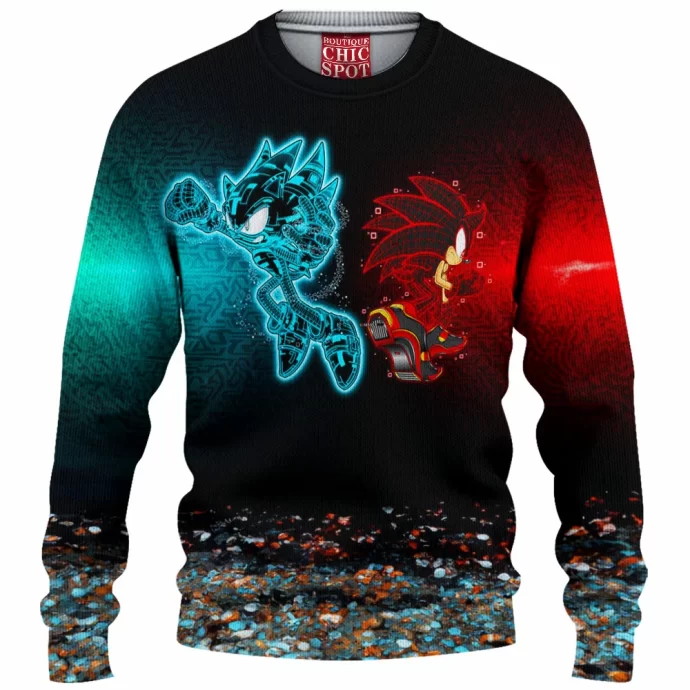 Cyber Sonic Knitted Sweater