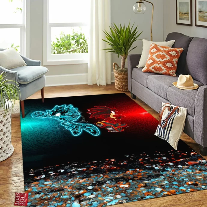 Cyber Sonic Rectangle Rug