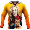 Comic Fleece-Hoodie, Captain Marvel Fleece-Hoodie