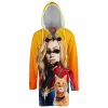 Captain Marvel and Goose Hooded Cloak Coat
