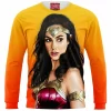Wonder Woman Zip Sweatshirt, Comic Zip Sweatshirt
