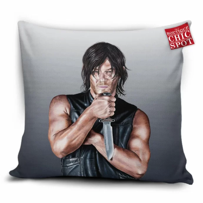 Norman Reedus as Daryl Dixon Pillow Cover