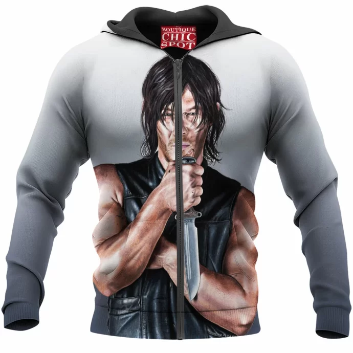 Norman Reedus as Daryl Dixon Zip Hoodie