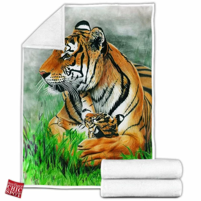 Tiger Fleece Blanket