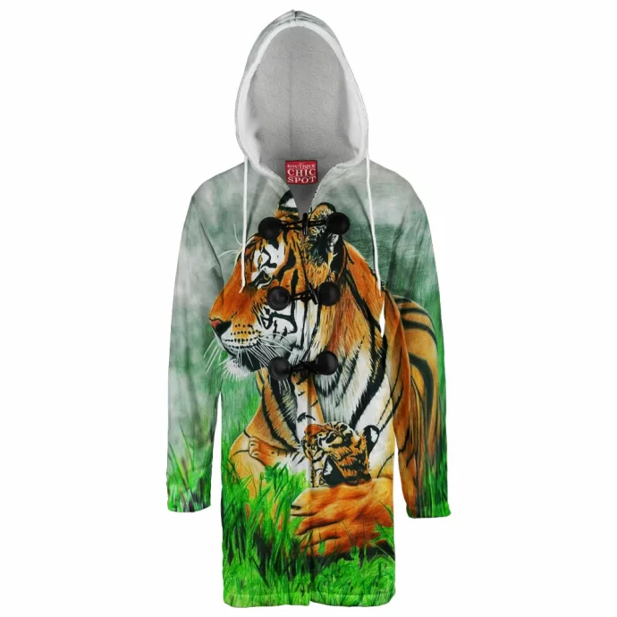 Tiger Hooded Cloak Coat