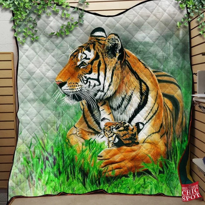 Tiger Quilt Blanket