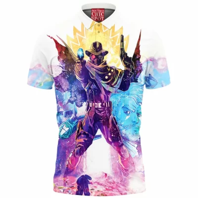 Comic Polo Shirt, Guardians of The Galaxy Polo Shirt