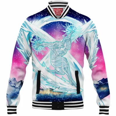 Comic Baseball-Jacket, Iceman Baseball-Jacket, X-men Baseball-Jacket