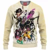 Black Marvel Dc Heros Knitted Sweater