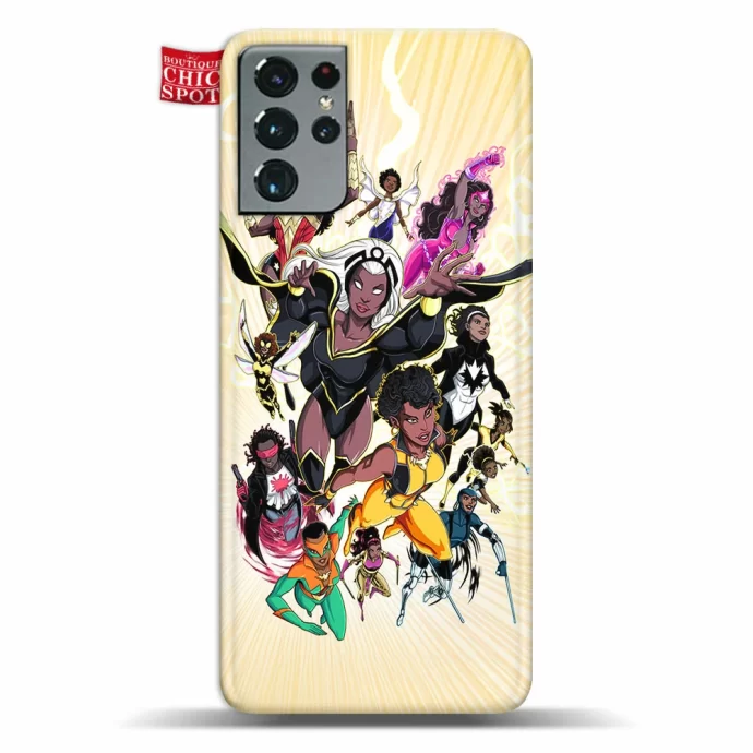 Black Marvel Dc Heros Phone Case Samsung