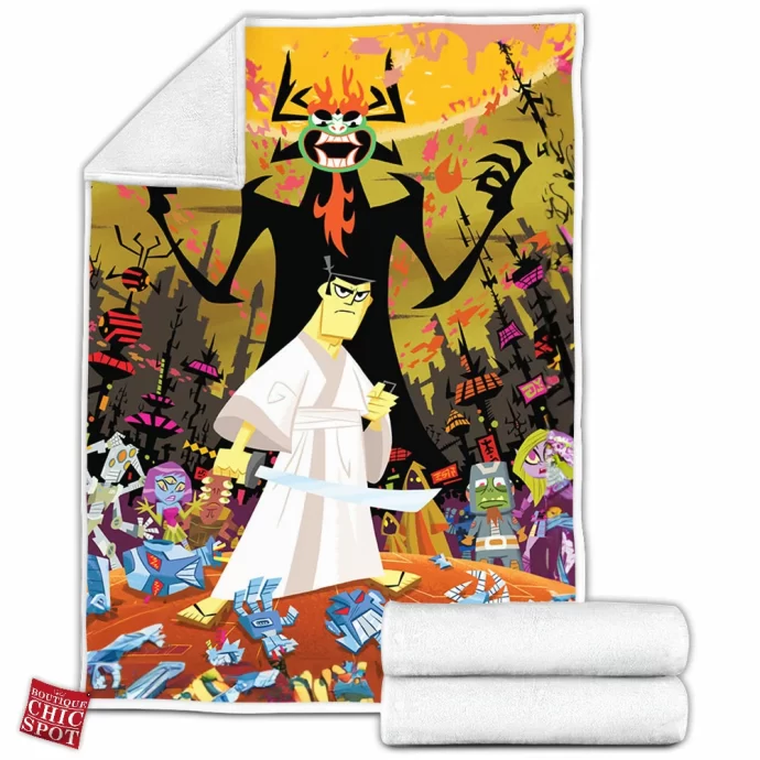 Samurai Jack Fleece Blanket