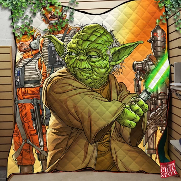 Yoda Quilt Blanket